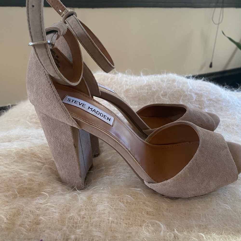Heeled Sandals Steve Madden Tan -90s look